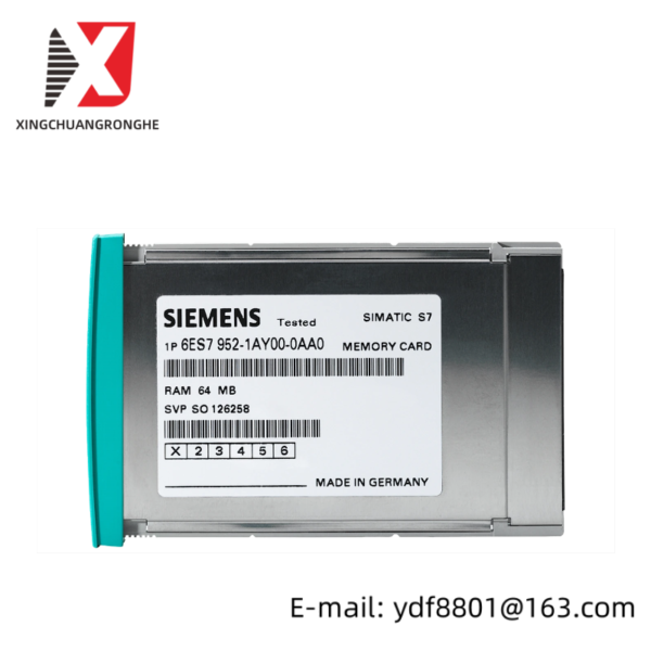 Siemens 6ES7952-1KL00-0AA0 Memory Card, Industrial Control Module